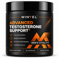 Testosterone Supplement For Men With Fenugreek, Tongkat Ali, Shilajit & Boron Support Vitality, Energy & Muscle 90 Capsules